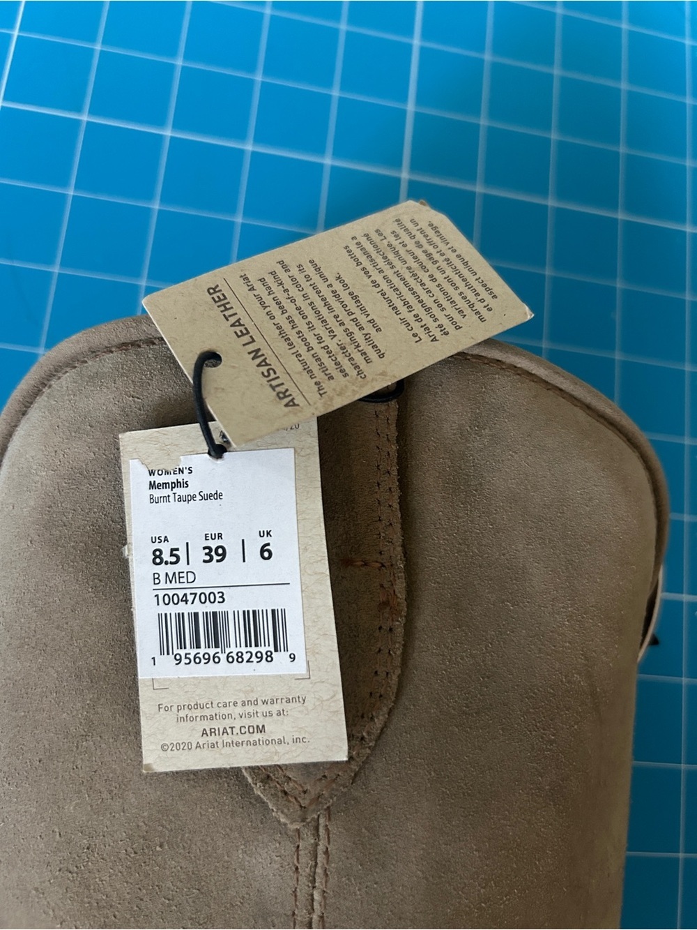 Ariat Brown Leather Sole Cowboy Boot - Picture 9 of 11